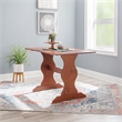 Home Square Furniture 2-Piece Set with Dining Table & Bench in Walnut