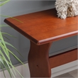Home Square Furniture 2-Piece Set with Dining Table & Bench in Walnut