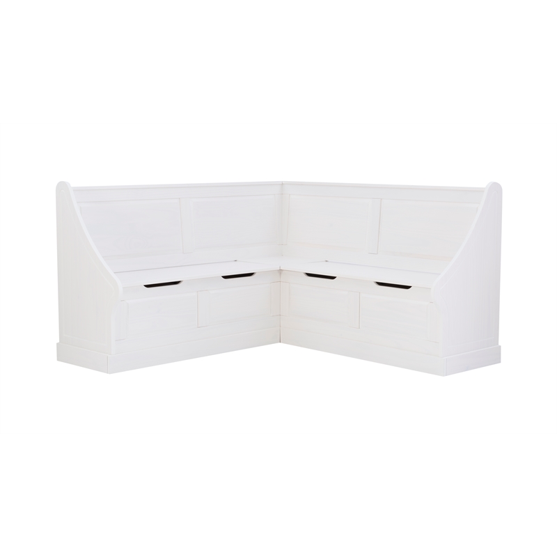 Home Square Furniture 2-Piece Set with Corner Breakfast Nook & Dining Table