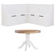 Home Square Furniture 2-Piece Set with Corner Breakfast Nook & Dining Table