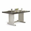 Home Square 4-Piece Set with 1 Side Bench 2 Ladderback Chairs & 1 Wood Table