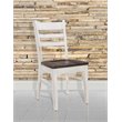 Home Square 4-Piece Set with 1 Side Bench 2 Ladderback Chairs & 1 Wood Table