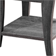 Home Square Ami Transitional Wood Storage End Table in Gray - Set of 2