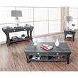 Home Square Ami Transitional Wood Storage End Table in Gray - Set of 2