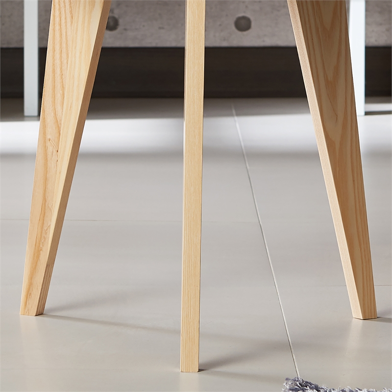 Home Square Bok Modern Chic Metal Tray-Top End Table in Black - Set of 2
