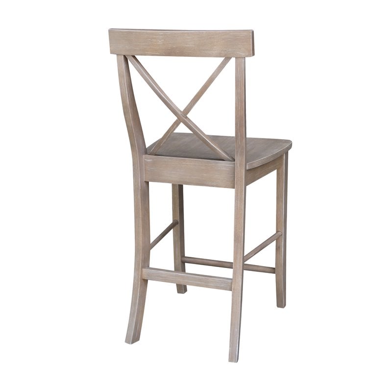 Home Square 2 Piece Solid Wood X-Back 24