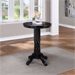 Home Square 2-Piece Set with Pub Table & Swivel Bar Stool in Black