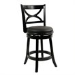 Home Square 3-Piece Set with Pub Table & 2 Counter Stools in Black