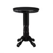 Home Square 3-Piece Set with Pub Table & 2 Counter Stools in Black