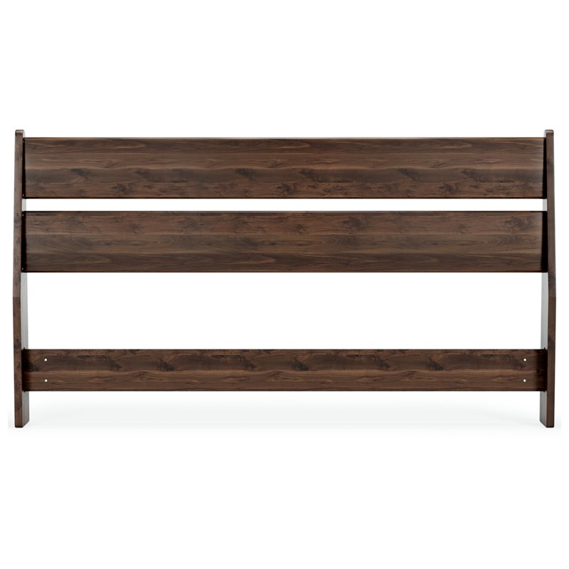 Home Square 2 Piece Bedroom Set with Queen Headboard and Platform Bed in Mocha
