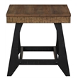 Home Square End Table in Caramel and Ebony - Set of 2