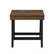 Home Square End Table in Caramel and Ebony - Set of 2