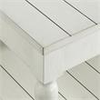 Home Square End Table in White Alabaster Finish - Set of 2