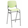 Home Square Stack Steel Frame Barstool in Lime Green Finish - Set of 2