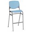 Home Square Stack Steel Frame Barstool in Sky Blue Finish - Set of 2