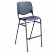 Home Square Stack Steel Frame Barstool in Navy/Black - Set of 2