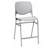 Home Square Plastic Counter Stool in Light Gray - Set of 2