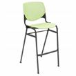 Home Square Stack Barstool in Lime Green Finish - Set of 3