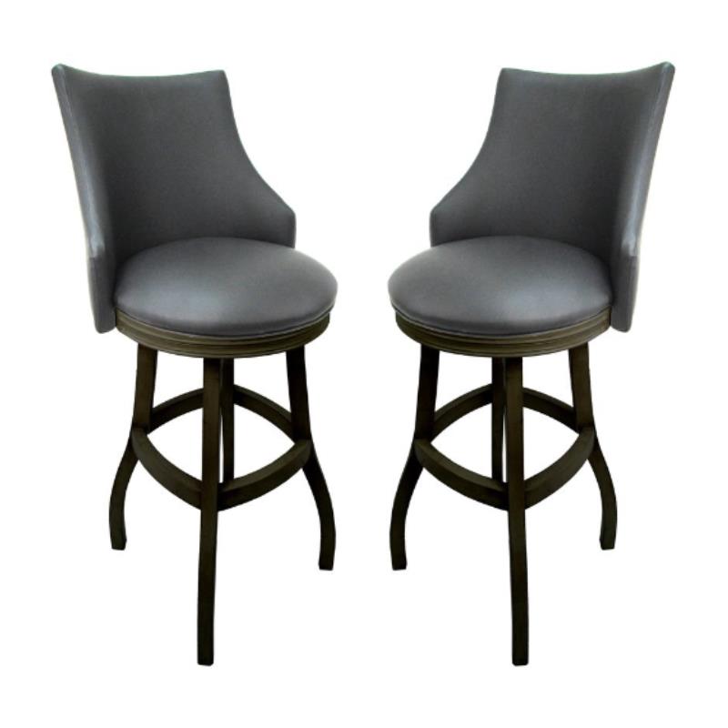 Home Square 2 Piece Solid Wood/Vinyl 34