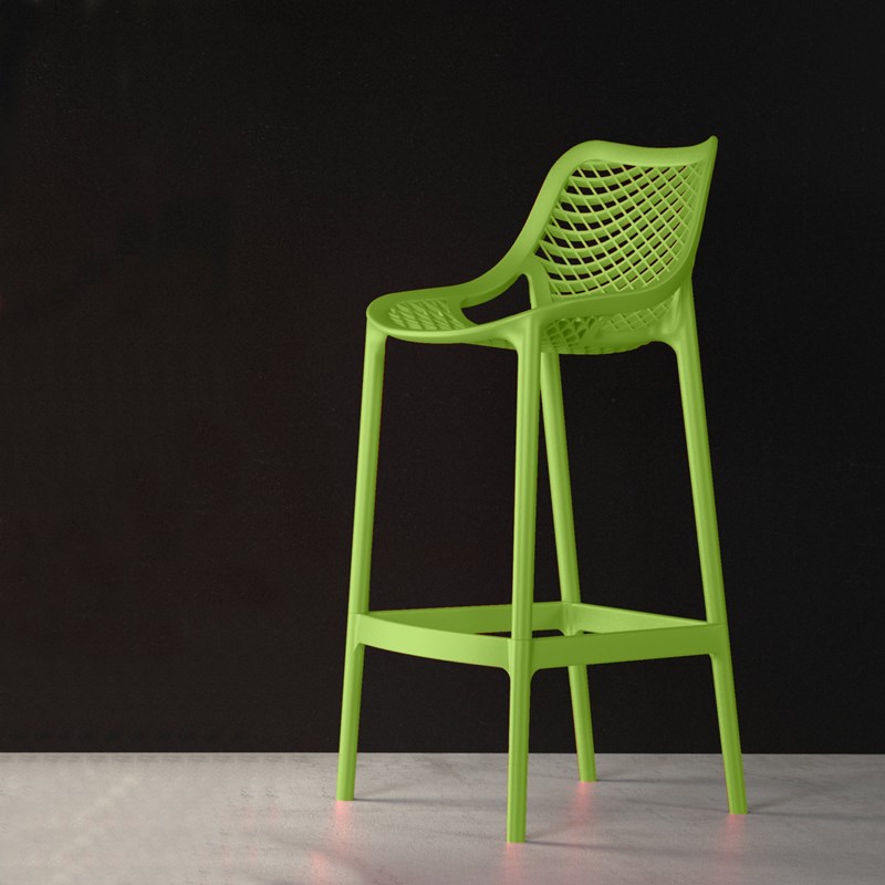 Home Square Patio Counter Stool in Tropical Green - Set of 2