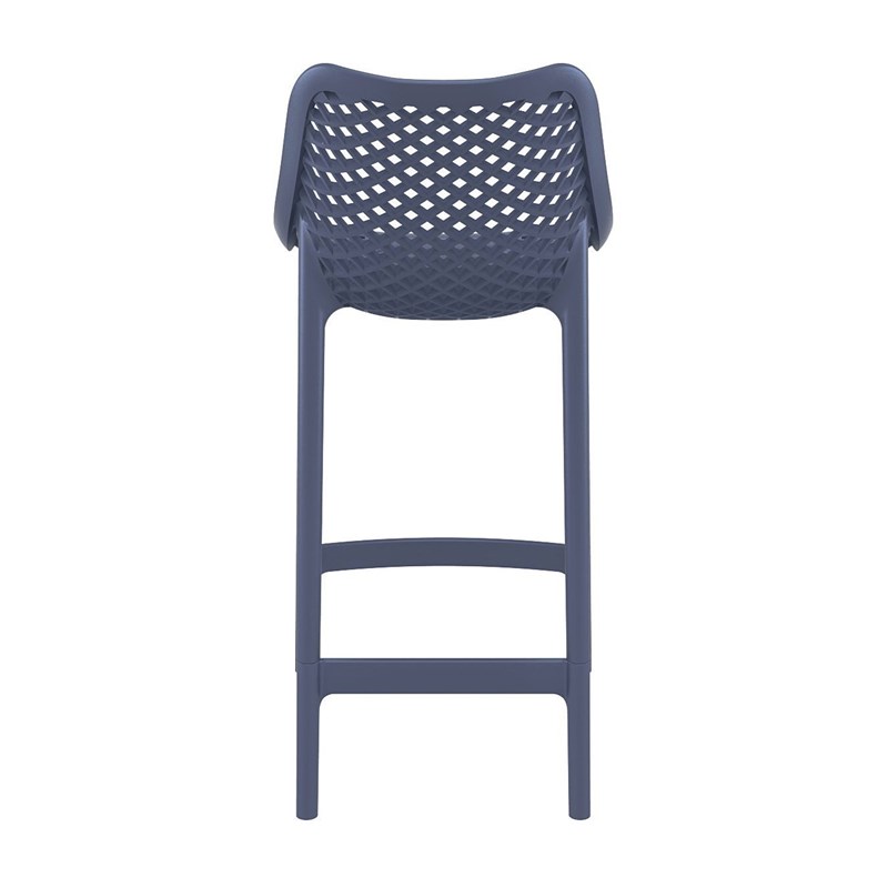 Home Square Patio Counter Stool in Dark Gray Finish - Set of 2