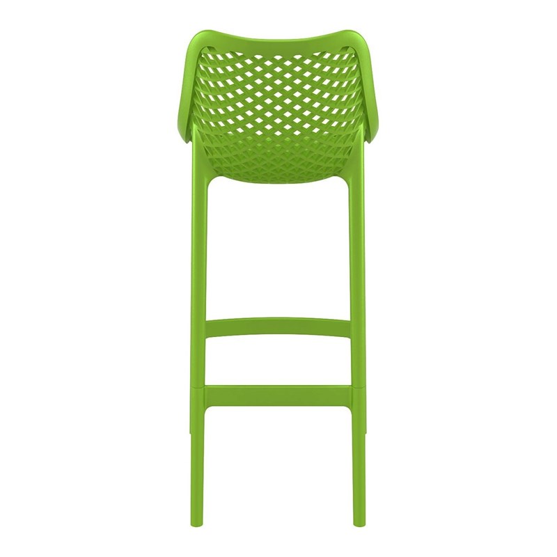 Home Square Patio Bar Stool in Tropical Green - Set of 2