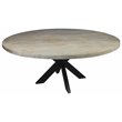 Home Square Dining Table Set with Solid Wood Round Table and 6 Chairs in Teal