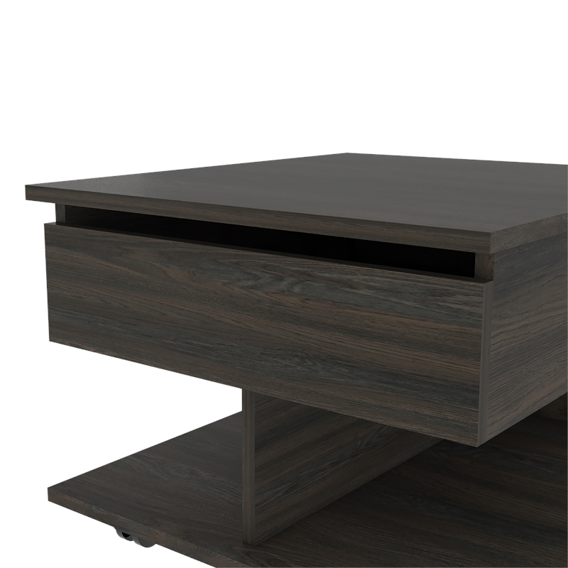 Home Square Furniture Luanda Lift Top Coffee Table in Espresso Carbon - Set of 2