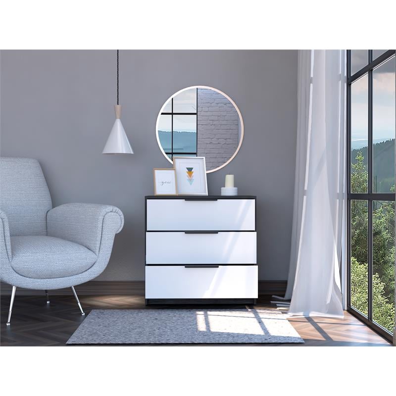 Home Square 2-Piece Set with 3 Drawer Dresser and 5 Drawer Dresser In Smoky Oak