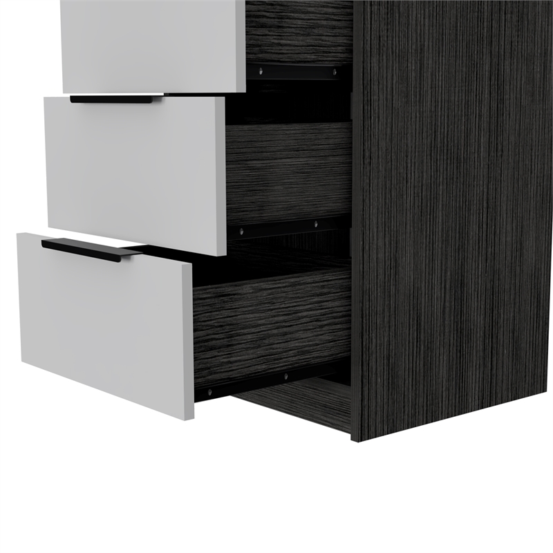 Home Square 2-Piece Set with 3 Drawer Dresser and 5 Drawer Dresser In Smoky Oak