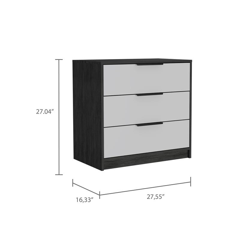 Home Square 2-Piece Set with 3 Drawer Dresser and 5 Drawer Dresser In Smoky Oak