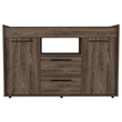 Home Square 2-Piece Set with Lyon Coffee Table & Sideboard in Dark Walnut