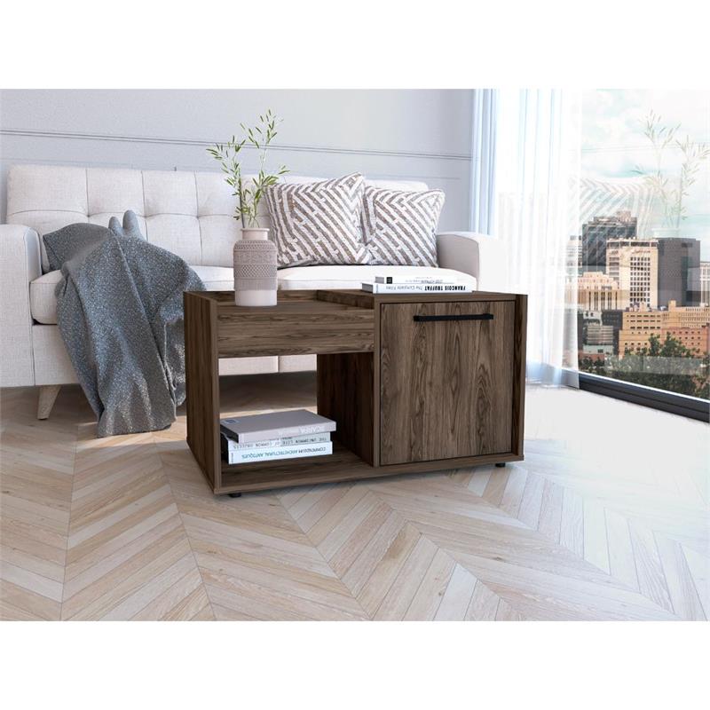 Home Square 2-Piece Set with Lyon Coffee Table & Sideboard in Dark Walnut