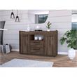 Home Square 2-Piece Set with Lyon Coffee Table & Sideboard in Dark Walnut