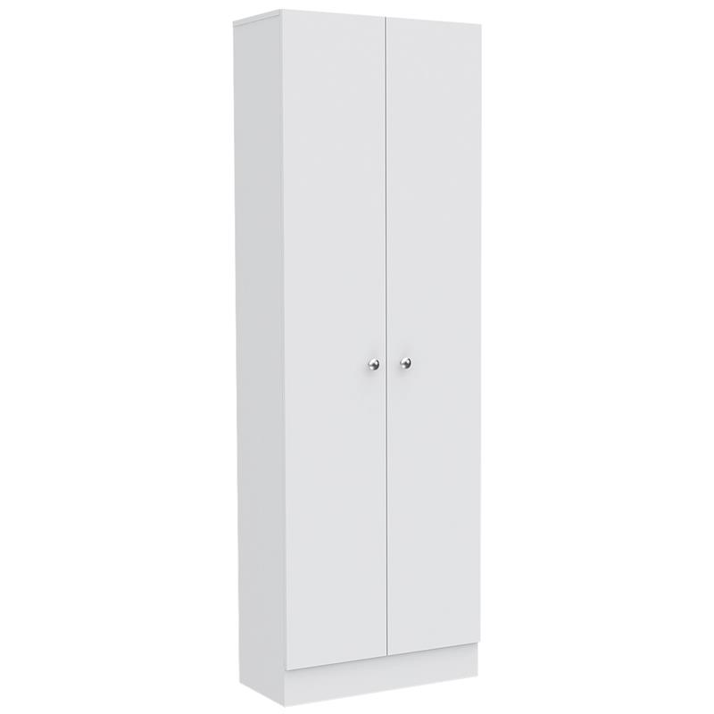 Home Square 2-Piece Set with Storage Pantry Cabinet and Kitchen Island