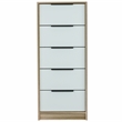 Home Square 2-Piece Set with 5 Drawer Dresser & 2 Drawer Night Stand