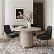 Home Square 5-Piece Set with Dining Table & 4 Velvet Side Chairs