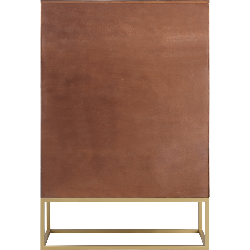 Home Square 2-Piece Set with Maxine Chest and Dresser in Dark Cherry Finish