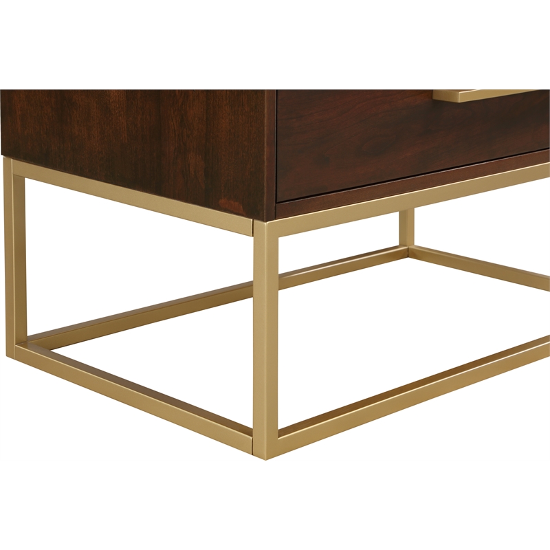 Home Square 2-Piece Set with Maxine Chest and Dresser in Dark Cherry Finish