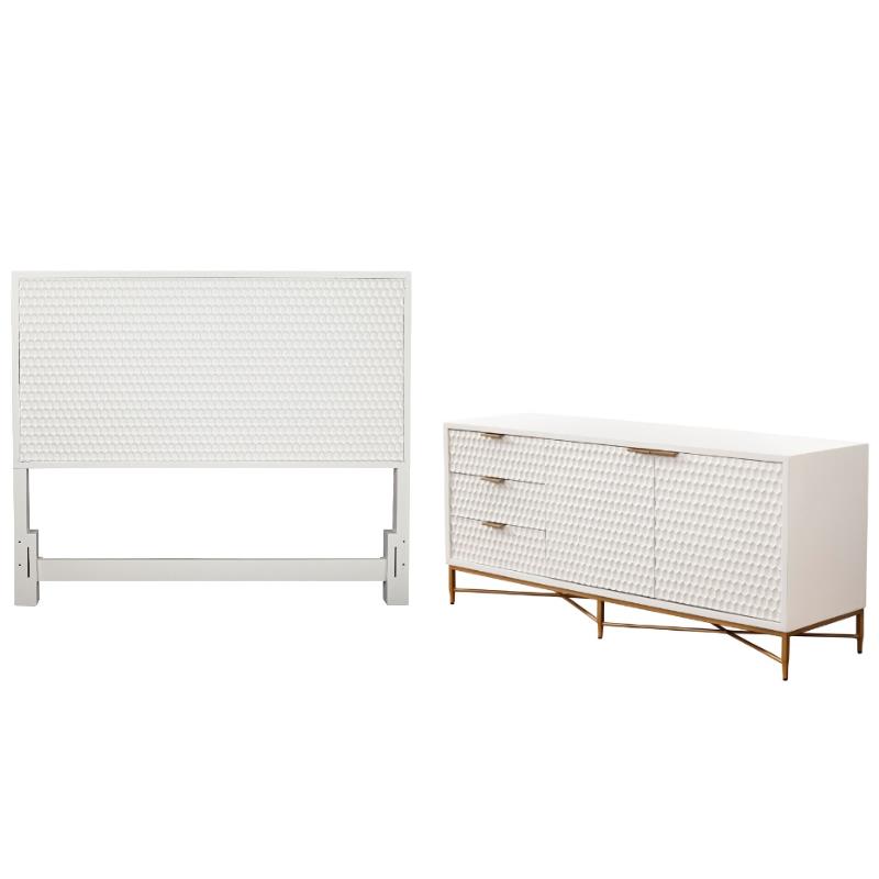 Home Square 2-Piece Set with Queen Headboard & 64