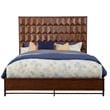 Home Square 2-Piece Set with Trig Standard King Panel Bed and 5 Drawer Chest