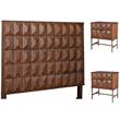 Home Square 3-Piece Set with Trig Queen Headboard & 2 Nightstands