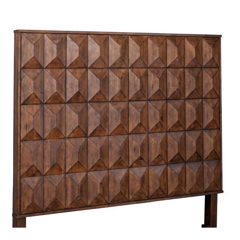 Home Square 2-Piece Set with Trig Standard King Headboard & 2 Drawer Nightstand