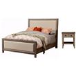 Home Square 2-Piece Set with Classic Standard King Bed & 2 Drawer Nightstand