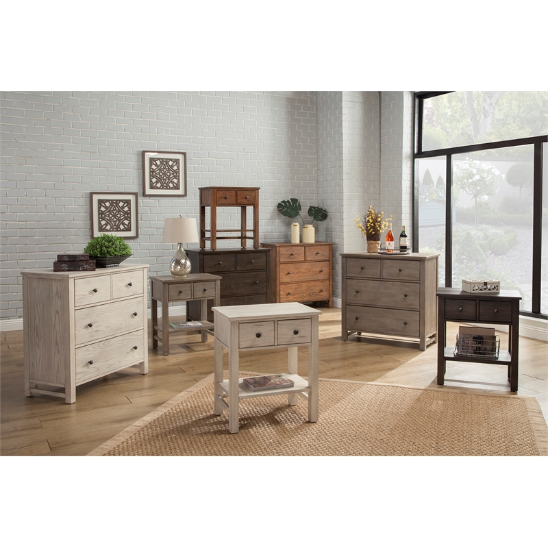 Home Square 2-Piece Set with Classic Standard King Headboard & Nightstand