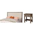Home Square 2-Piece Set with Classic Queen Headboard & 2 Drawer Nightstand