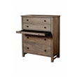 Home Square 4-Piece Set with Standard Bed & 4 Drawer Chest & 2 Nightstands