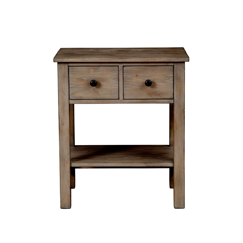 Home Square 4-Piece Set with Standard Headboard & 4 Drawer Chest & 2 Nightstands