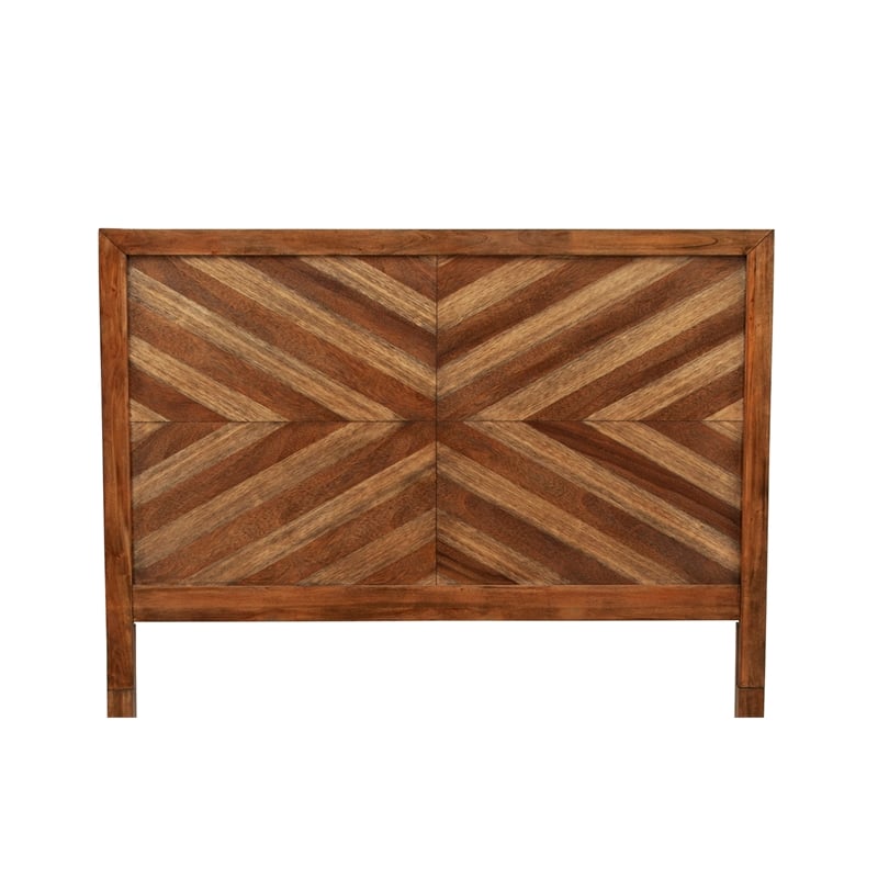 Home Square 2-Piece Set with Trinidad Full Size Bed & TV Console in Toffee