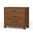 Home Square 2-Piece Set with Queen Platform Bed and 3 Drawer Small Chest